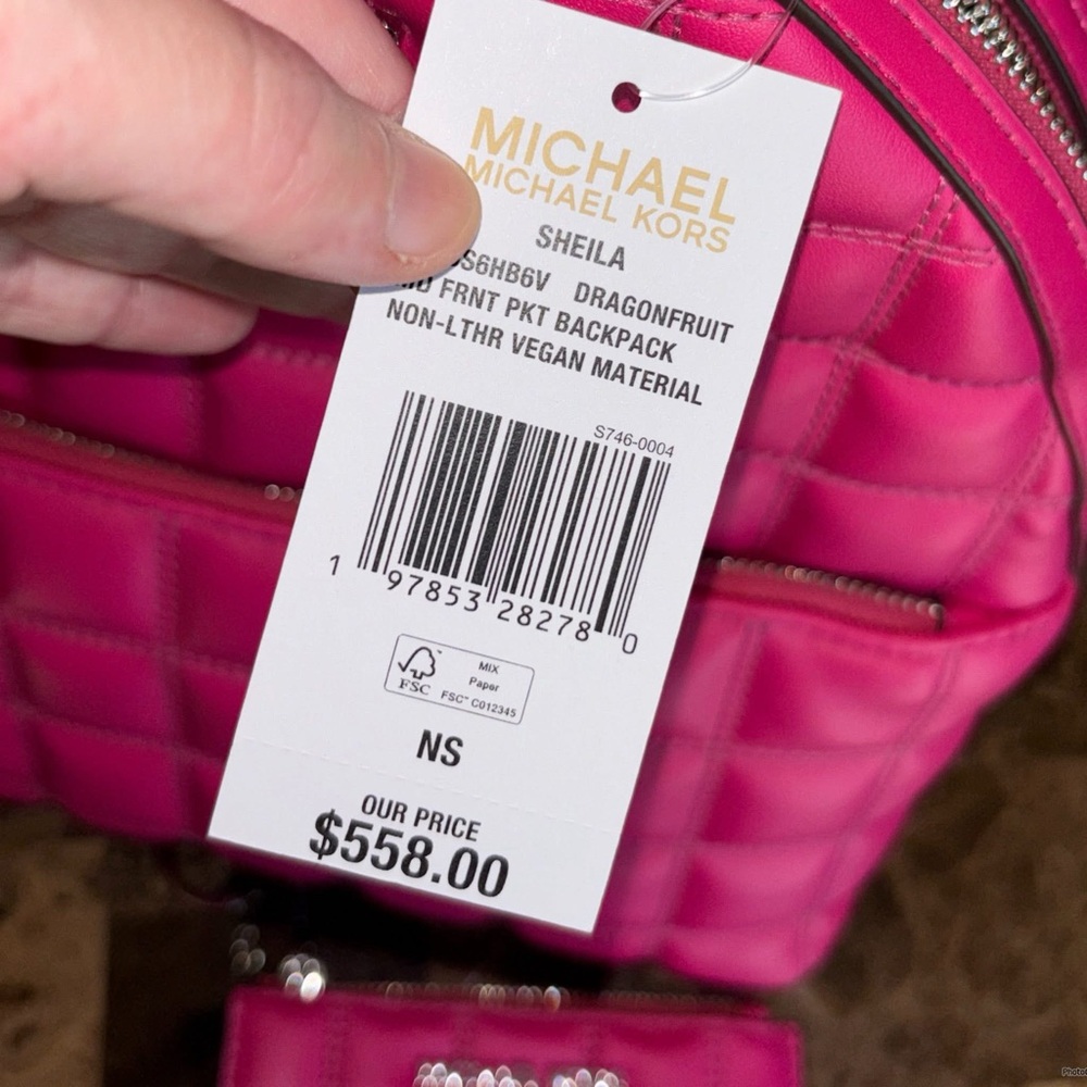 NWT RARE DRAGONFRUIT MICHAEL KORS BACKPACK - Picture 6 of 7